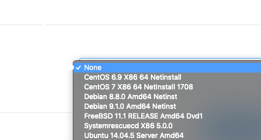 Instalarea sistemului de operare pentru VPS din zona de client